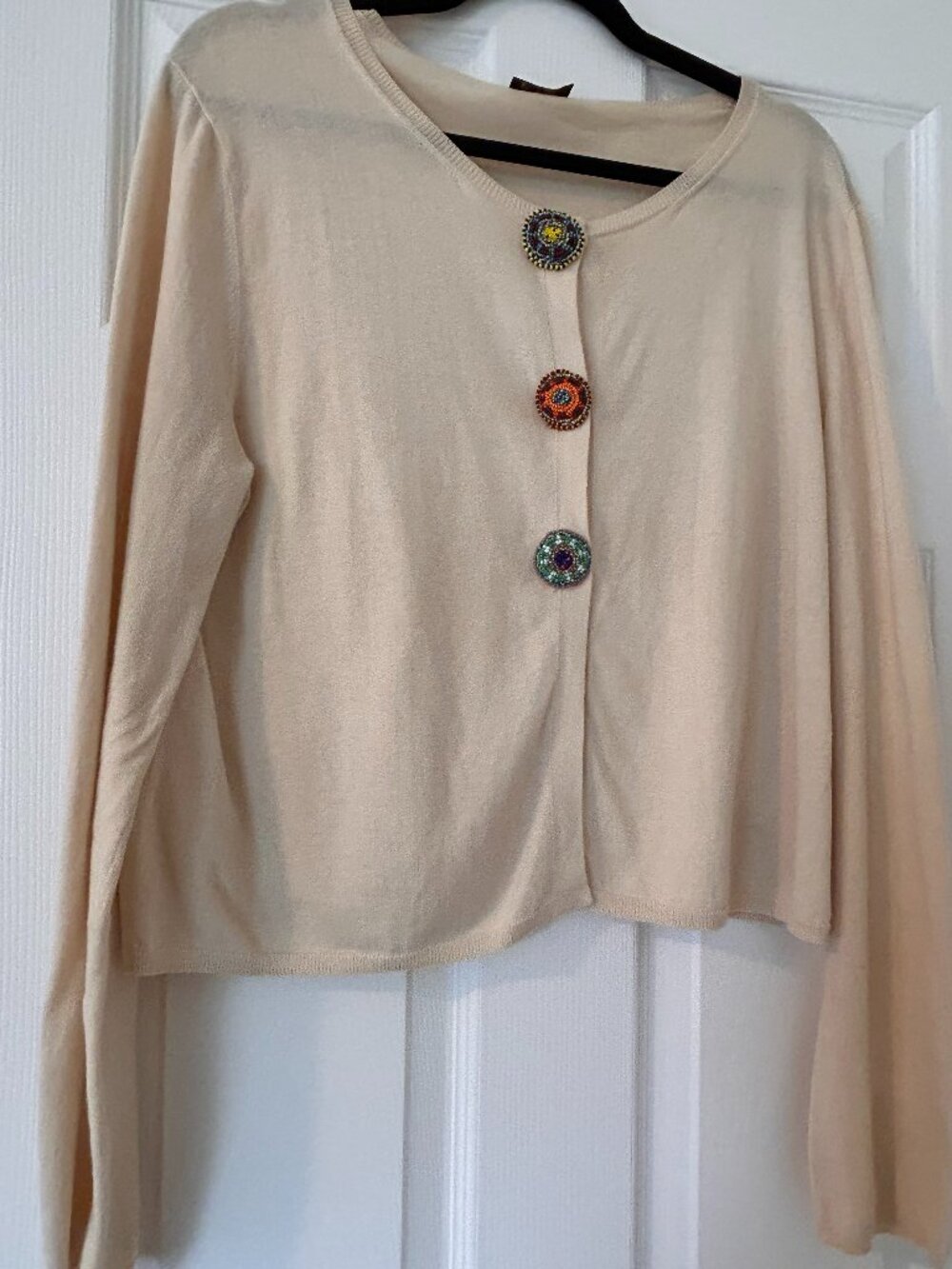 Italian Statement Piece Magic! Maliparmi butter yellow cardigan , US size 10